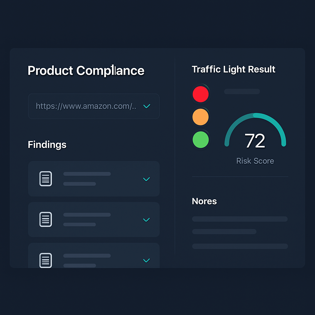 GreenClaimChecker Dashboard – Produktprüfung mit Ampel und Score